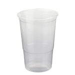 Cups PP - Recyclable and Reusable Transparent 500ml | 800 Units/Box