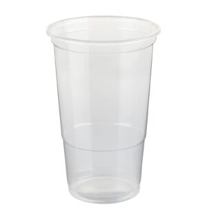 Cups PP - Recyclable and Reusable Transparent Pint 600ml | 800 Units/Box