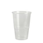 Half-pint Cup PP Recyclable and Reusable Transparent 330ml | 500 - 650 - 1250 Units/Box