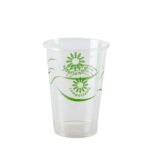 Cups PLA Compostable & Biodegradable - Transparent Design 330ml | 1250 Units/Box