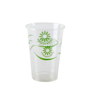 Cups PLA Compostable & Biodegradable - Transparent Design 330ml | 1250 Units/Box