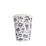 Gobelets imprimés en papier recyclable jetable - 190ml (6oz) | 2400 unités/boîte