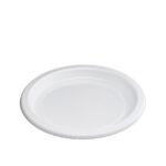 Deep Plates Disposable Reusable PS Plastic White Plate 220mm | 250- 450 Units/Box