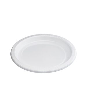 Deep Plates Disposable Reusable PS Plastic White Plate 220mm | 250- 450 Units/Box