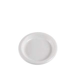 Plates Disposable Reusable PS Plastic White Plate 165mm | 450 - 650 Units/Box