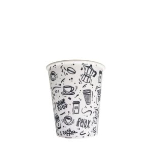 Printed Cups Recyclable Disposable Paper– 210ml (7oz) | 1000units/box
