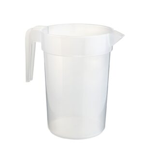 Pitcher Cup Recyclable and Reusable PP Transparent 1000 ml | 120 Units/Box