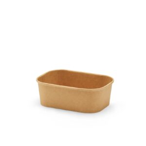 Paper Bowl Rectangular 600ml - 300 Units/Box