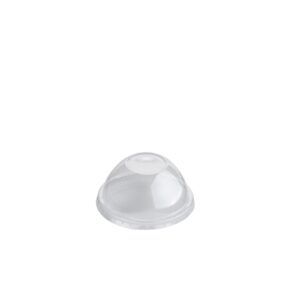 Dome Lid PET without Hole Recyclable for Cups 300/330 cc | 1000 Pcs/Box