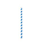 White/Blue Paper Straw 8x197mm | 2600 Units/Box