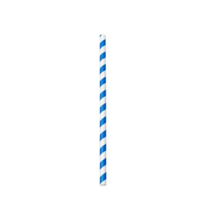 White/Blue Paper Straw 8x197mm | 2600 Units/Box