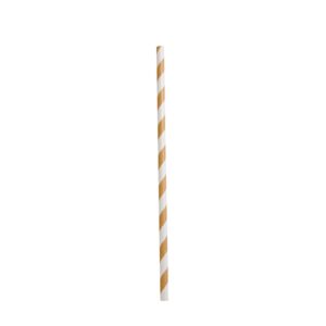 White/Kraft Paper Straw 6x197mm | 2600 Units/Box