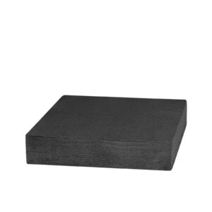 Black Napkin 40x40cm Double Point  | 1000 units/box