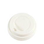 White Lid for Paper Cups PS 270ml, Disposable and Recyclable | 1000 pcs/Box