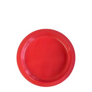 Plates Recyclable and Reusable PS Red 220mm | 300 Units/Box