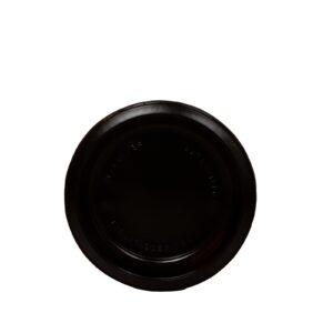 Plates Recyclable and Reusable PS Black 220mm | 300 Units/Box