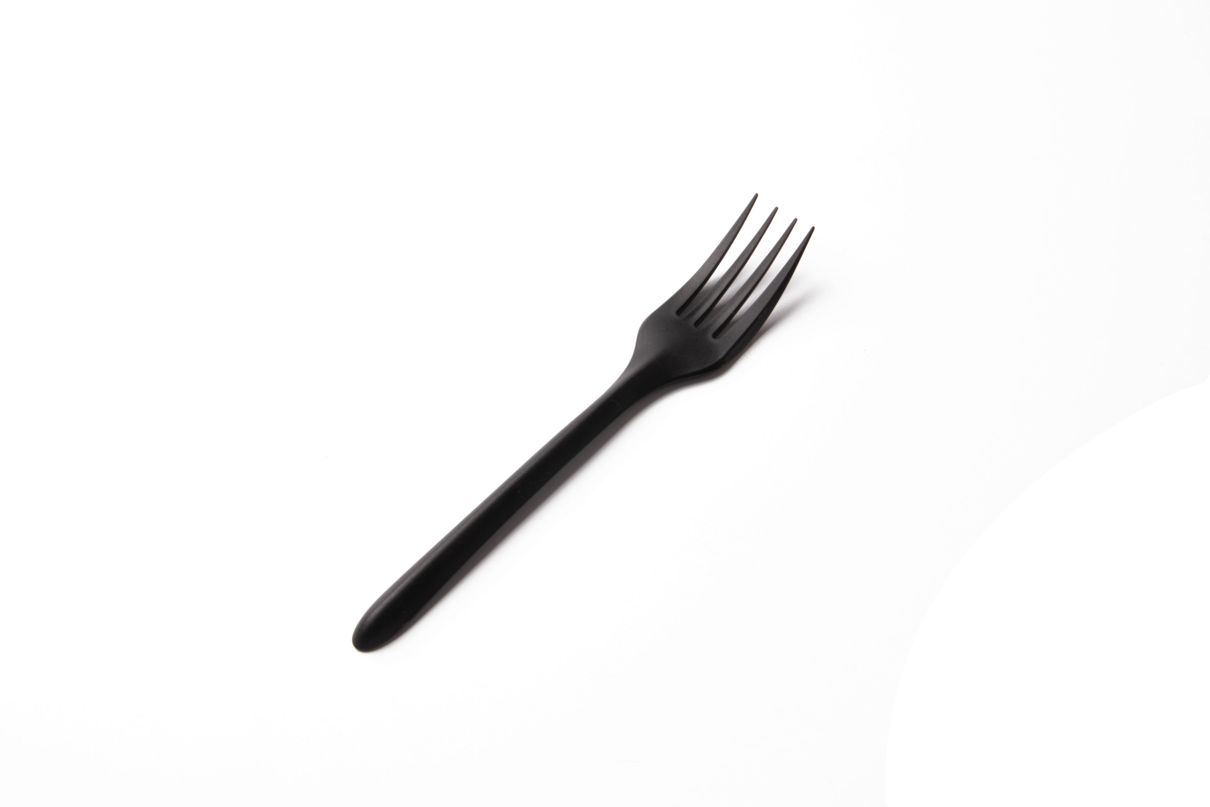 Nesta PP Plastic Fork 6.7" - Black. (Case of 1000 pcs)