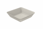 Repeat Reusable PP Plastic Medium Square bowl 16 oz - Cream. (Case of 230 pcs)