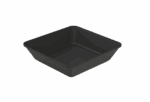 Repeat Reusable PP Plastic Medium Square bowl 16 oz - Black. (Case of 230 pcs)