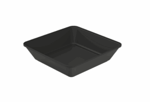 Repeat Reusable PP Plastic Medium Square bowl 16 oz - Black. (Case of 230 pcs)