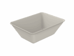 Repeat Reusable PP Plastic Medium Rectangular HIGH bowl 36 oz - Cream. (Case of 240 pcs)