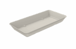 Repeat Reusable PP Plastic Large Rectangular bowl 36oz - Cream. (Case of 200 pcs)