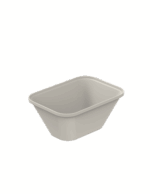 Repeat Reusable PP Plastic XS Rectangular bowl 0.4 oz - Cream. (Case of 200 pcs)