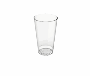 Replay Reusable PP Plastic Cup 14oz - Transparent. (case of 448 pcs)