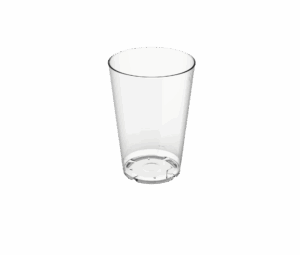Replay Reusable PP Plastic WIDE Cup 11oz - Transparent. (case of 270 pcs)