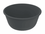 Revolve Reusable PP Plastic Medium Round Bowl 24oz - Grey. (Case of 160 pcs)