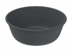Revolve Reusable PP Plastic Large Round Bowl 39oz - Grey. (Case of 160 pcs)