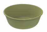 Revolve Reusable PP Plastic Large Round Bowl 39oz - Green. (Case of 160 pcs)