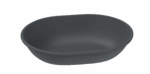 Revolve Reusable PP Plastic Large Oval Bowl 34oz - Grey. (Case of 144 pcs)