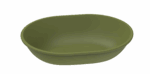 Revolve Reusable PP Plastic Large Oval Bowl 34oz - Green. (Case of 144 pcs)