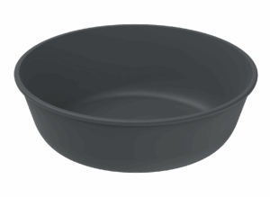Revolve Reusable PP Plastic Extra Large Round Bowl 59oz - Grey. (Case of 100 pcs)