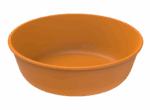 Revolve Reusable PP Plastic Extra-Large Round Bowl 59oz - Orange. (Case of 100 pcs)