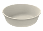 Revolve Reusable PP Plastic Extra Large Round Bowl 59oz - Cream. (Case of 100 pcs)