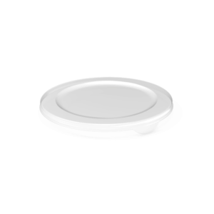 Revolve Reusable PP Plastic Round Lid for Extra-Large Round Bowl 59oz - Transparent. (Case of 100 pcs)