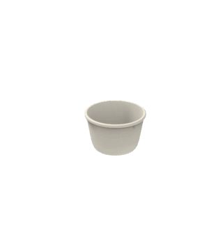Revolve Reusable PP Plastic Extra Small Round Bowl 5oz - Cream. (Case of 480 pcs)