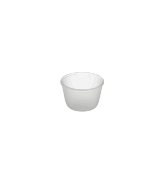 Revolve Reusable PP Plastic Extra Small Round Bowl 5oz - Transparent. (Case of 480 pcs)