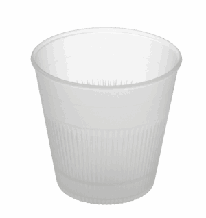 Revolve Reusable PP Plastic Hot Cup 8oz -Transparent. (Case of 300 pcs)