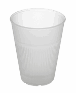 Revolve Reusable PP Plastic Hot Cup 12oz - Transparent. (Case of 300 pcs)