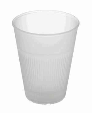 Revolve Reusable PP Plastic Hot Cup 12oz - Transparent. (Case of 300 pcs)