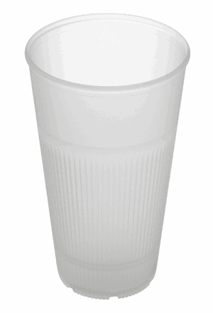 Revolve Reusable PP Plastic Hot Cup 16oz - Transparent. (Case of 300 pcs)
