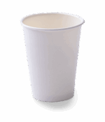 Vending Reusable PP Plastic cup 6oz - White. (case of 400 pcs)