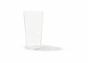 Hard Reusable PP Plastic Cup 11oz - Transparent. (Case of 400 pcs)
