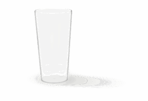 Hard Reusable PP Plastic Cup 17oz - Transparent. (Case of 364 pcs)