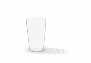 Hard Reusable PP Plastic Cup 8oz - Transparent. (Case of 320 pcs)