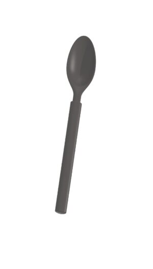 Luxor Reusable PP Plastic Spoon 6.7" - Grey. (Case of 480 pcs)