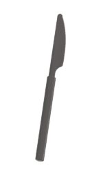Luxor Reusable PP Plastic Knife 7.5" - Grey. (Case of 480 pcs)